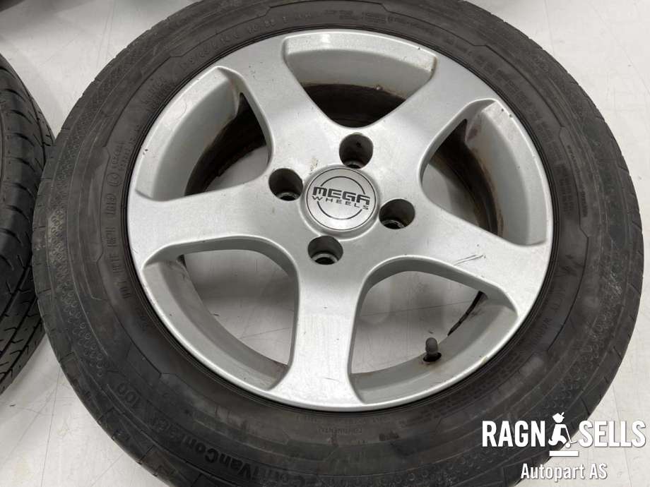 Felgsett aluminium til Peugeot Partner 2002-2008 (Type I, Fase 2)  (FALKEN/CONTINENTAL|4X108/ET24/65|1|5.5JX14|)