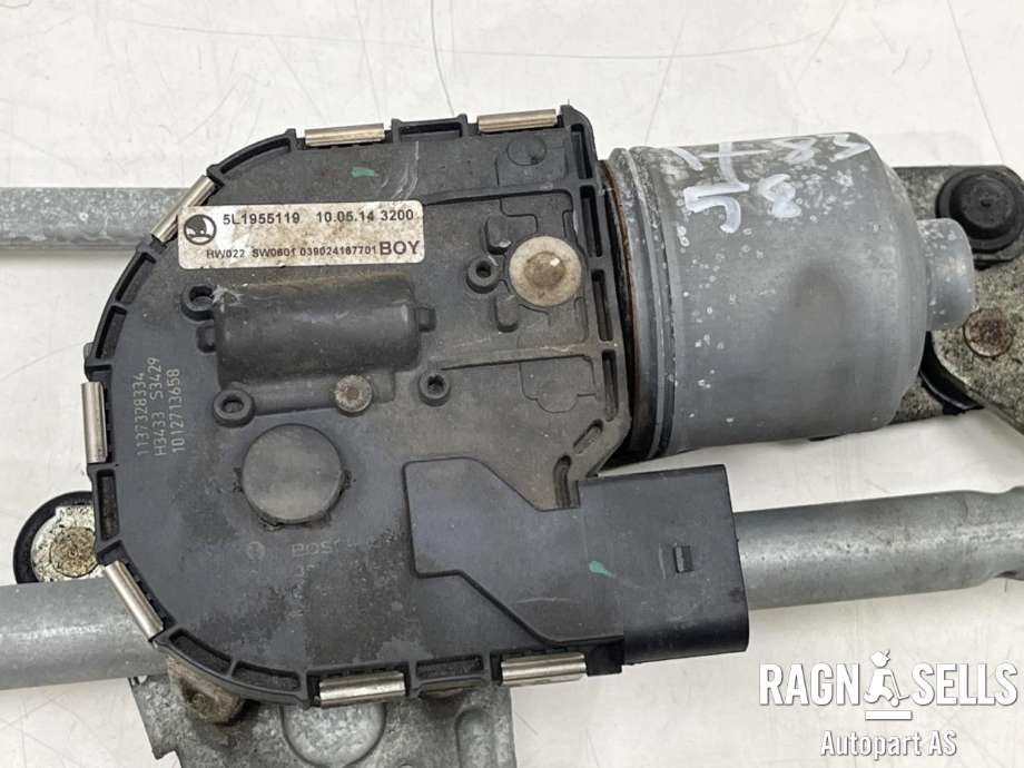 Viskermotor frontrute komplett m/overføring til Škoda Yeti 2009-2013 (Fase 1) (5L1 955 023|)