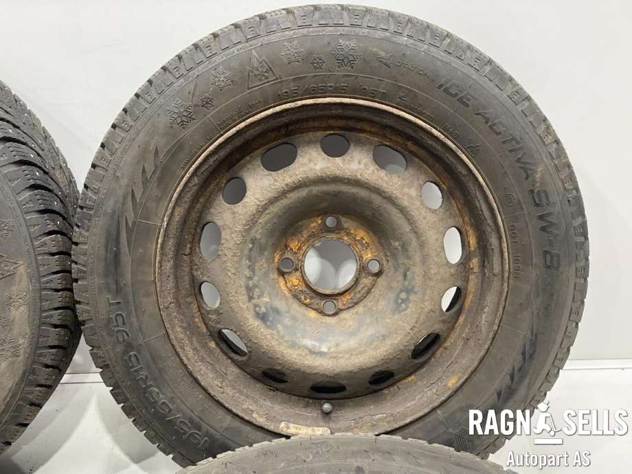 Hjulsett stål vinter til Peugeot 307 2005-2008 (Fase 2) (NANKANG|195/65R15|4X108/ET27/65.1|)