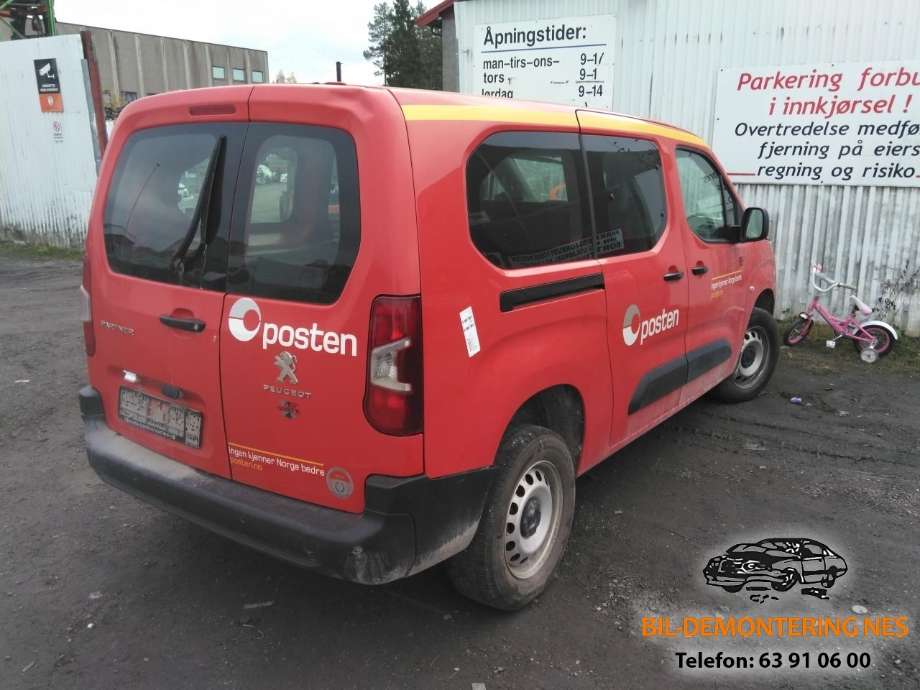Peugeot Partner 2019-->> (Type III) , Motorkode: YH01, Girkassekode: 1612345080/9808323680