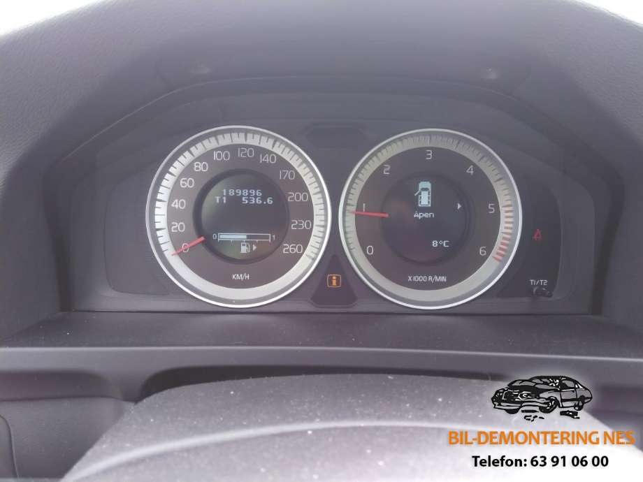 Volvo V60 2010-2013 (Type I, Fase 1) delebil , Motorkode: D4162T, Girkassekode: 6-MAN 2WD / MMT6