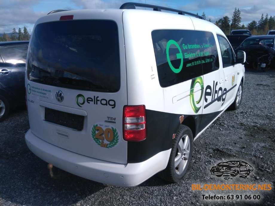 VW Caddy, 2010-2015 (Type III, Fase 2)  delebil , Motorkode: CAYD, Girkassekode: MLS
