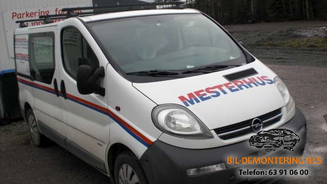 Opel Vivaro A 2001-2006 , Motorkode: , Girkassekode: 