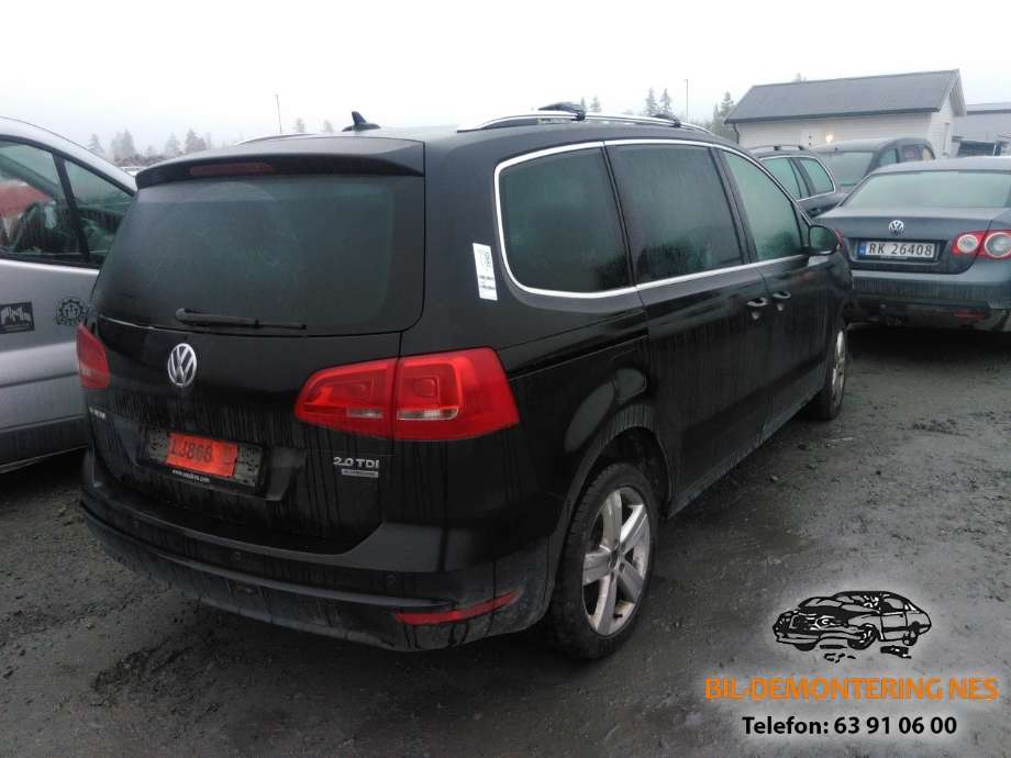 VW Sharan, 2010->> (Type II)  delebil , Motorkode: CFFB, Girkassekode: PBC