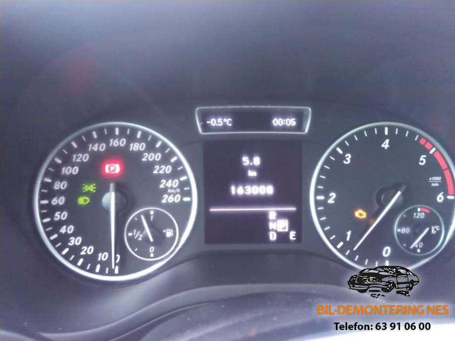 Mercedes B-Klasse 2011-2018 (W246) delebil , Motorkode: 651901, Girkassekode: 