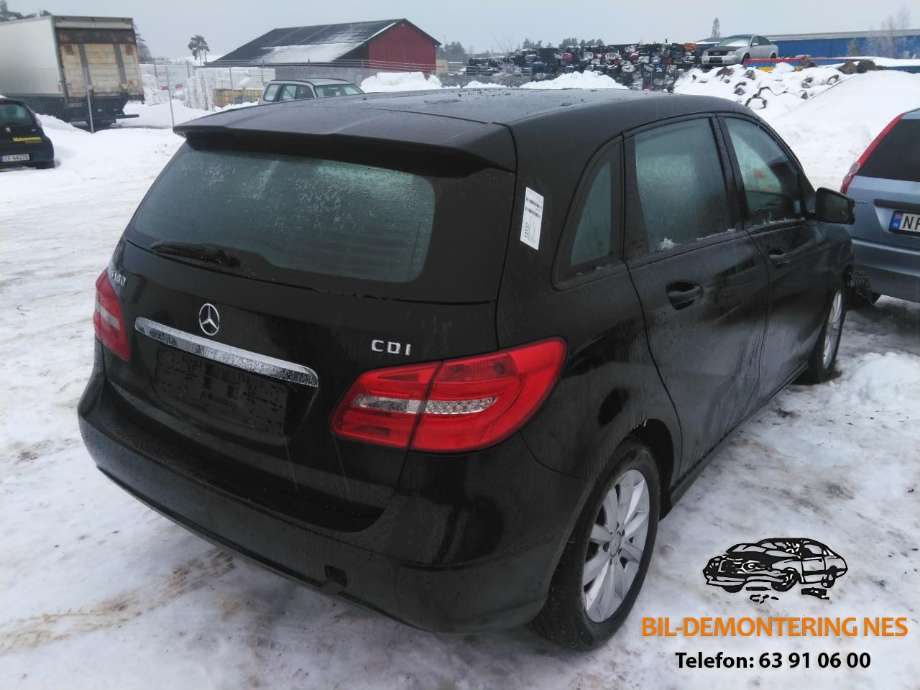 Mercedes B-Klasse 2011-2018 (W246) delebil , Motorkode: 651901, Girkassekode: 