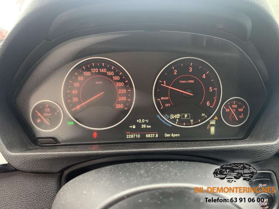 BMW 3-Serie 2012-2018 (F30/F31/F34) (F30/F31/F34), Motorkode: B47D20A, Girkassekode: GA8HP50X