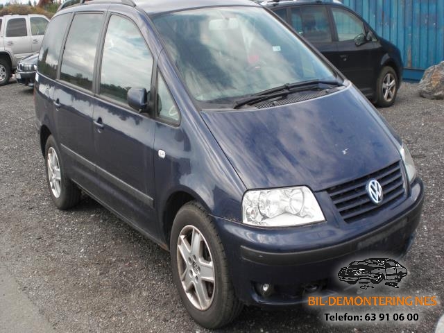 VW Sharan 2000-2010 (Type I, Fase 2) , Motorkode: AUY, Girkassekode: 