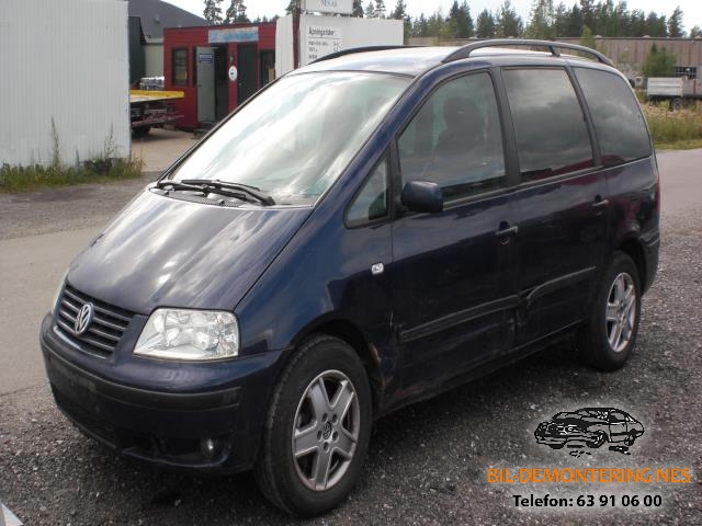 VW Sharan 2000-2010 (Type I, Fase 2) , Motorkode: AUY, Girkassekode: 