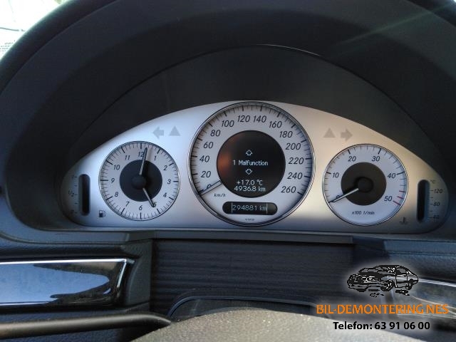 Mercedes E-Klasse 2002-2006 (Fase 1) (W211) (W211), Motorkode: 648 961, Girkassekode: 722626