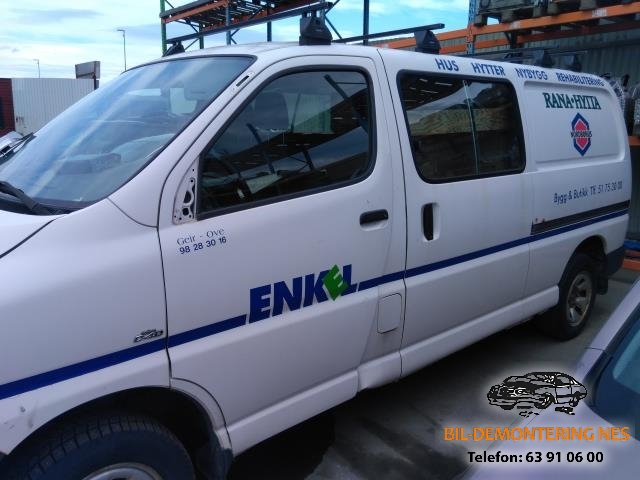 Toyota Hiace 2007-2012 (Fase 3) , Motorkode: 2KD-FTV, Girkassekode: 