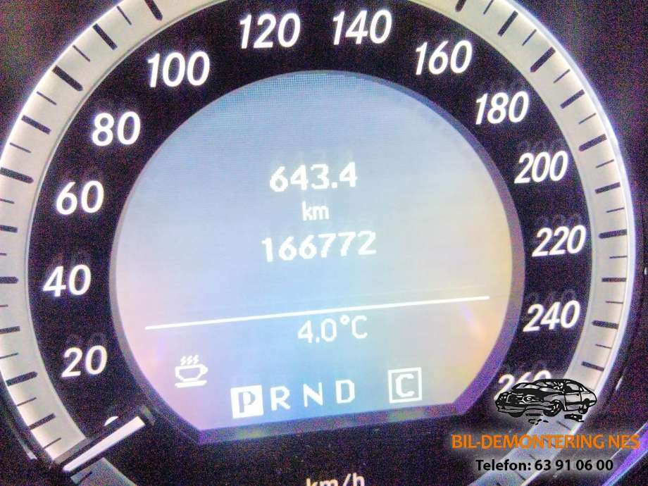 Mercedes E-Klasse 2009-2013 (Fase 1) (W212) (W212), Motorkode: 651924, Girkassekode: 