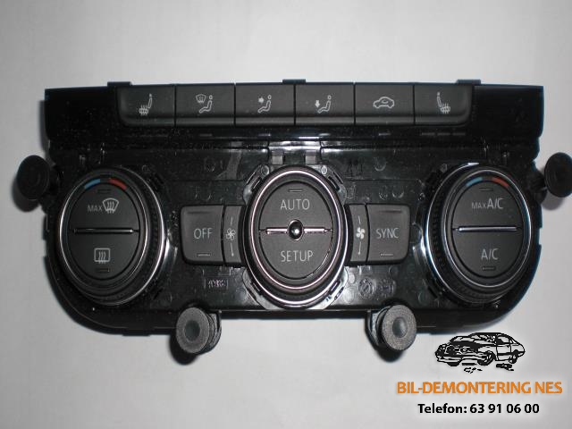 Varmeapparat betjening til VW Golf VII, 2012-2017 (Fase 1)  (5G0907044R)