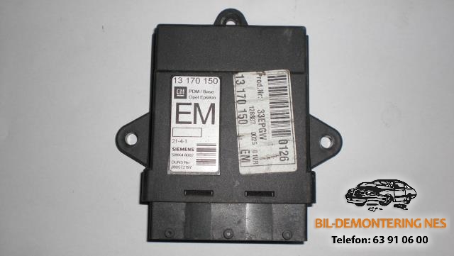 Styreenhet diverse til Opel Vectra C, 2002-2005 (Type I)  (SIEMENS|5WK46002)