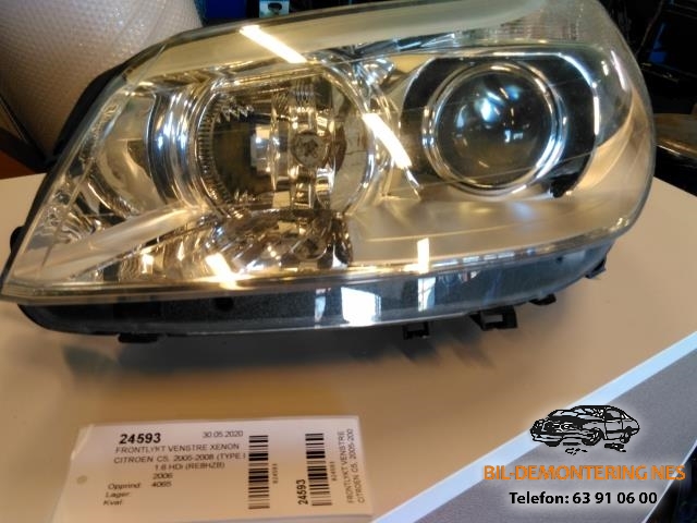 Frontlykt venstre xenon til Citroën C5, 2005-2008 (Type I, Fase 2)  (VALEO|)