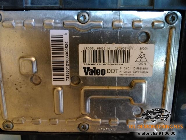 Frontlykt venstre xenon til Citroën C5 2005-2008 (Type I, Fase 2)  (VALEO|)