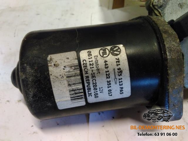 Viskermotor frontrute til VW Transporter / Caravelle 2009-2015 (Fase 2) (T5) (T5) (7E1955113|443122351017|)