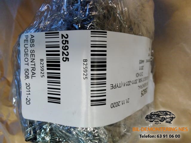 ABS sentral til Peugeot 508 2011-2014 (Type I, Fase 1)  (0265230737|9666543280|)