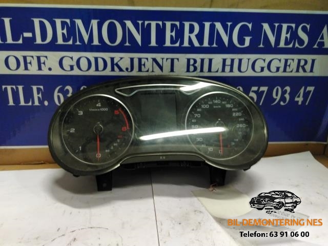 Instrumentpanel til Audi A3 2012-2016 (Type III, Fase 1)  (VDO|8V0920870K|)