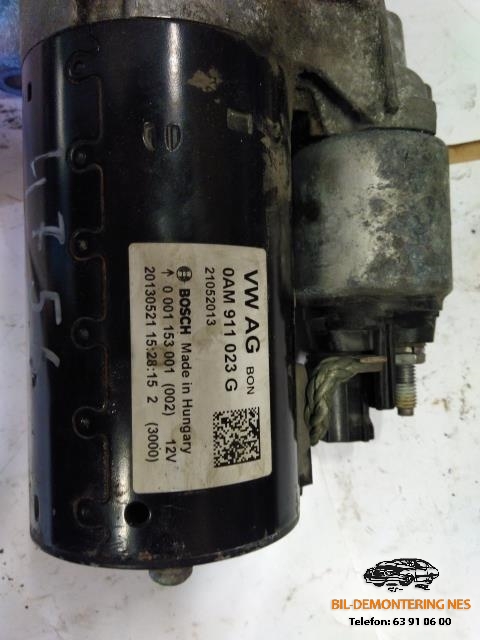 Starter diesel til VW Passat 2011-2015 (B7) (B7) (BOSCH|0AM911023G|0001153001|)