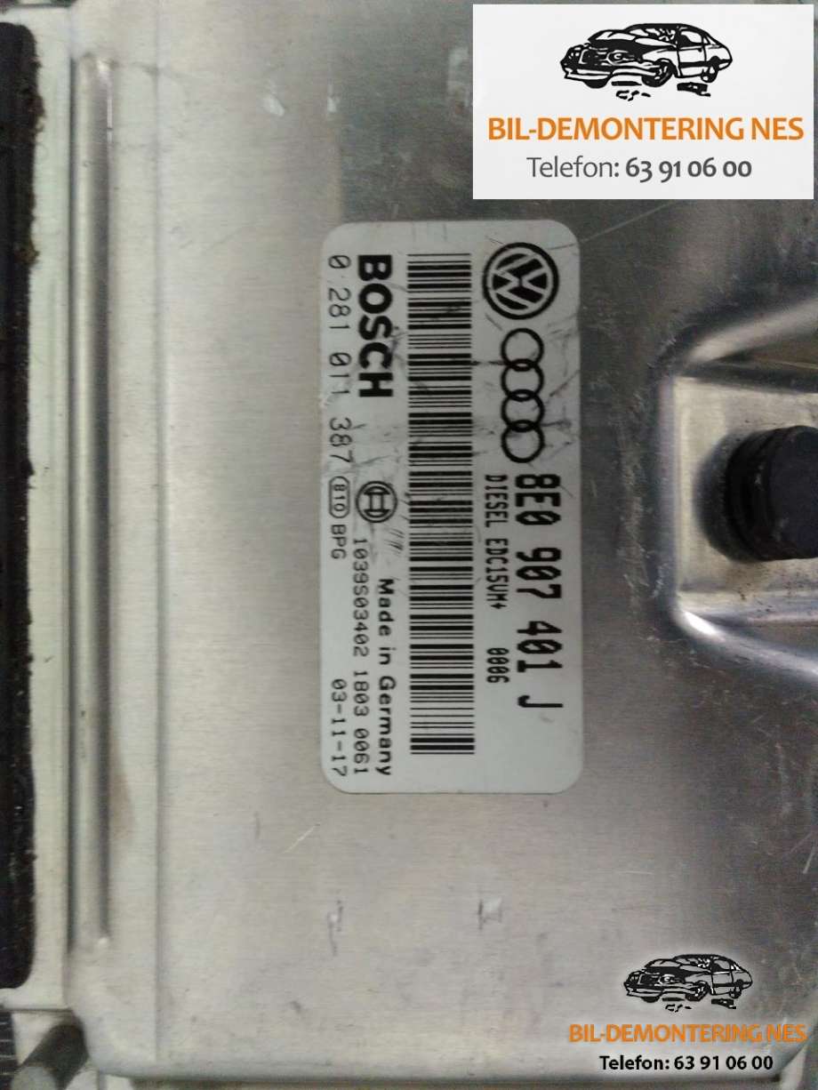 Styreenhet motor til Audi A6, Allroad 2000-2005 (Type I) (C5) (C5) (BOSCH|0281011387|8E0907401J|)