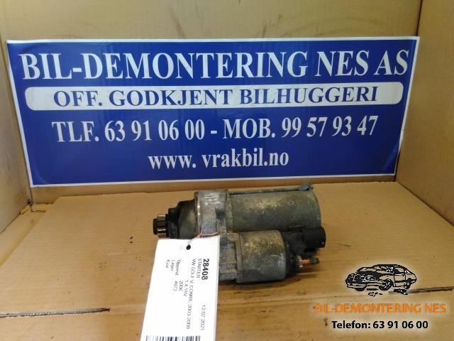 Starter til VW Golf V, Combi, 2003-2008  (02T911023)