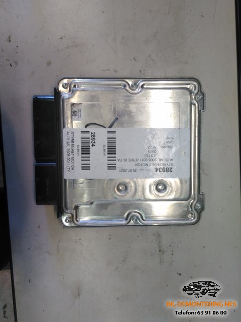Styreenhet motor til Audi A6, 2008-2011 (Type III, Fase 2) (C6) (C6) (03L906019AF)