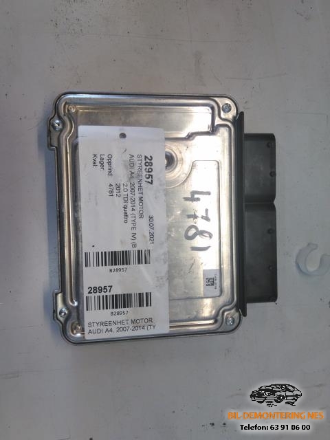 Styreenhet motor til Audi A4, 2007-2014 (Type IV) (B8) (B8) (0281018458)