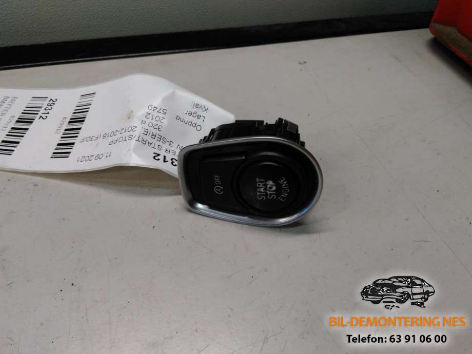 Bryter start/stopp til BMW 3-Serie, 2012-2018 (F30/F31/F34) (F30/F31/F34) (925073402)