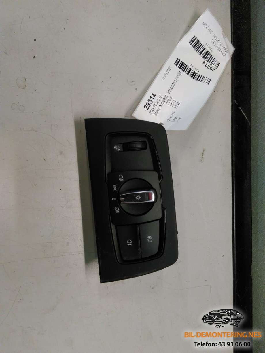 Bryter lys til BMW 3-Serie, 2012-2018 (F30/F31/F34) (F30/F31/F34) (926530303)