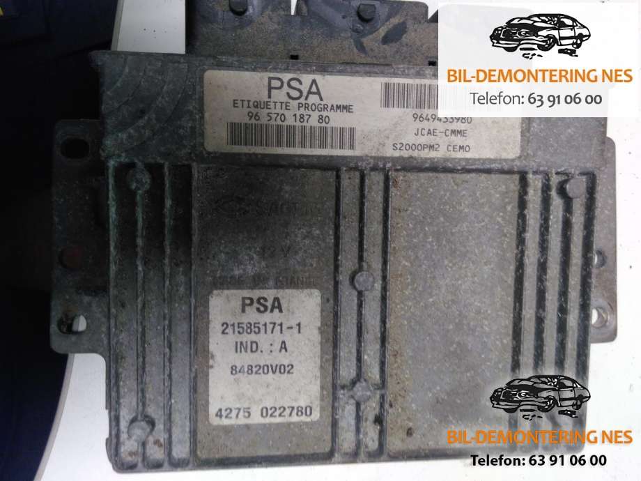 Styreenhet motor til Citroën Berlingo 2002-2008 (Type I, Fase 2)  (84820V02|)