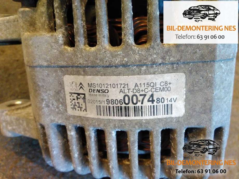 Dynamo til Peugeot 208 2012-2019 (Type I)  