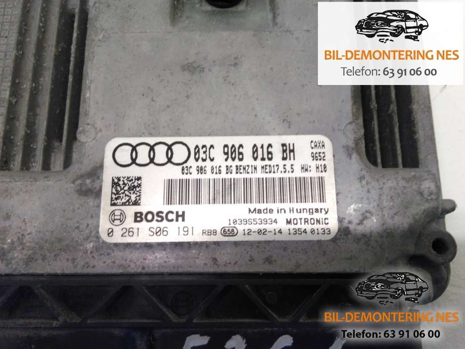 Styreenhet motor til Audi A1 2010-2014 (Type I, Fase 1)  (BOSCH|0261S06191|)