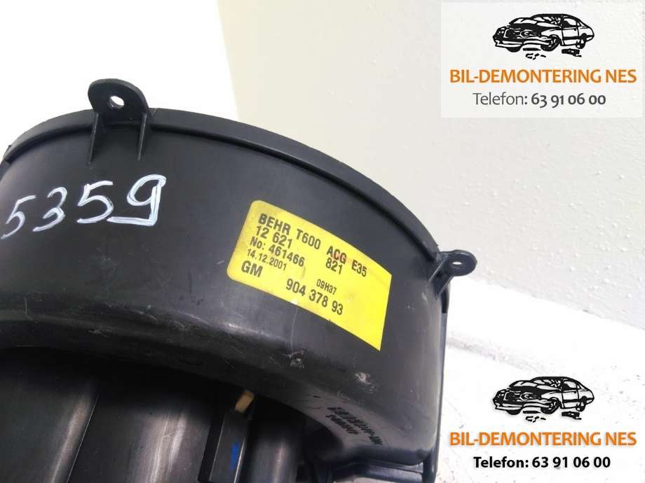 Varmeapparat motor til Opel Zafira A 1999-2005  (BEHR|90437893|)