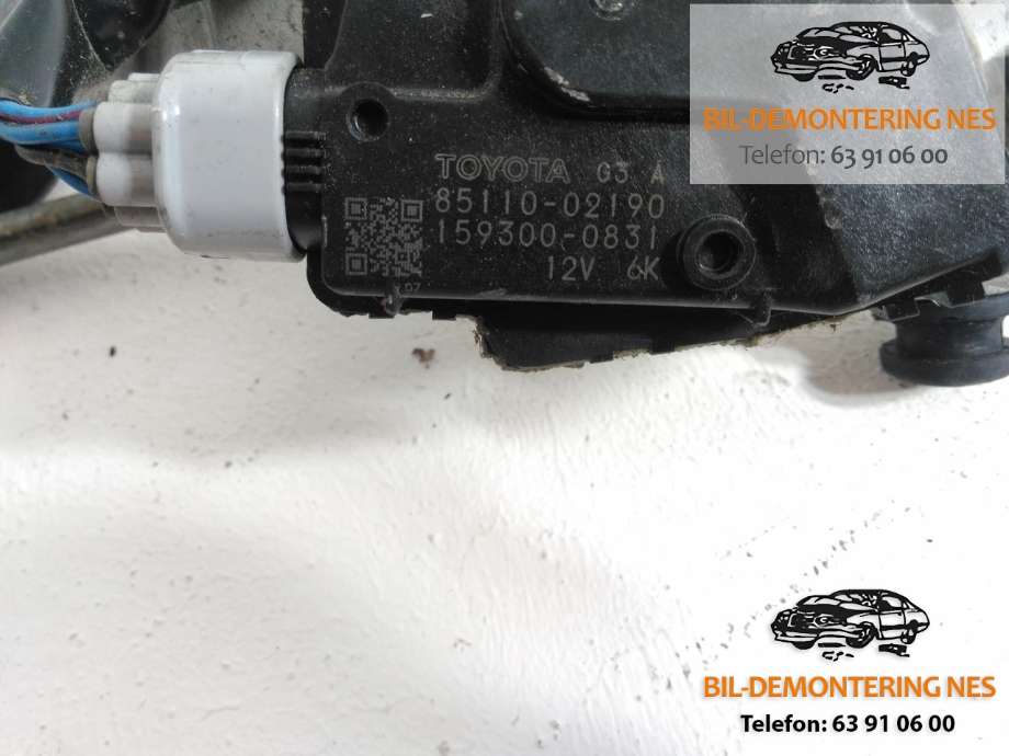 Viskermotor frontrute komplett m/overføring til Toyota Auris 2007-2010 (Type I, Fase 1)  (8511002190|)
