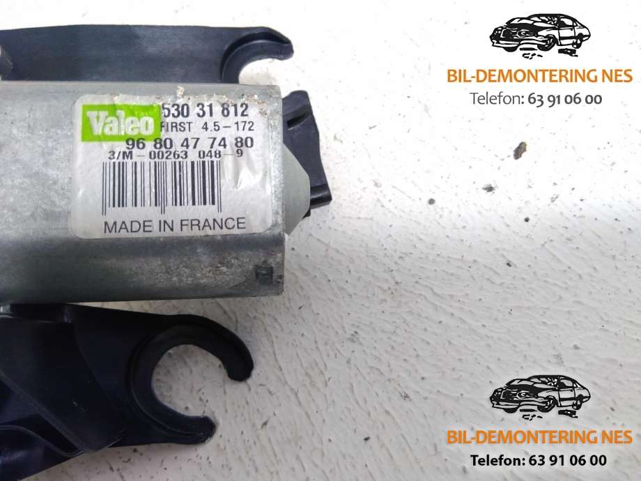 Viskermotor bakrute til Peugeot 308 2007-2011 (Type I, Fase 1)  