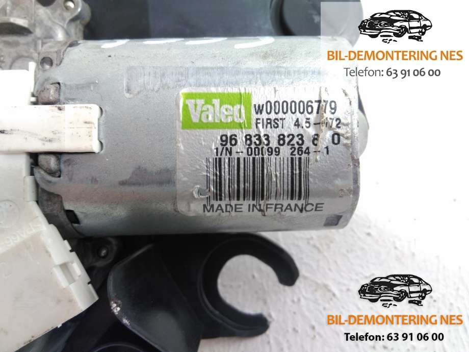 Viskermotor bakrute til Citroën C3 2010-2016 (Type II)  (VALEO|9683382380|)