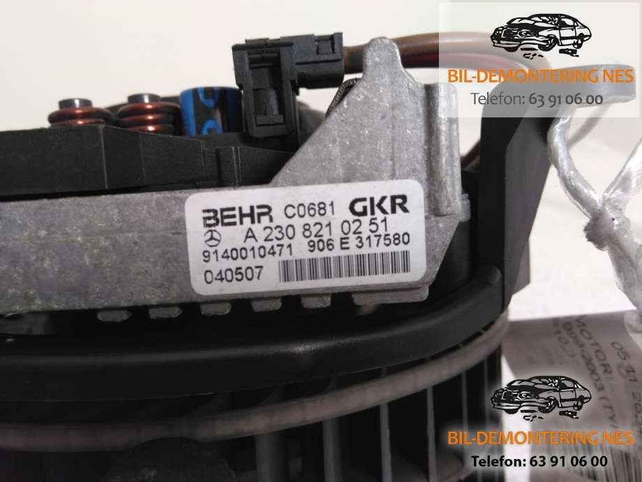 Varmeapparat motor til Toyota Yaris 1999-2003 (Type I, Fase 1)