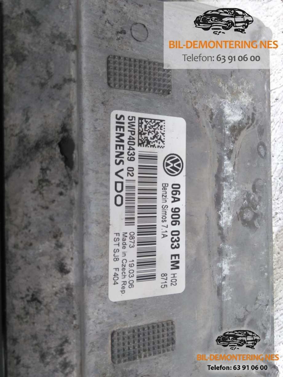 Styreenhet motor til Audi A3 2003-2008 (Type II, Fase 1) (06A906033|)