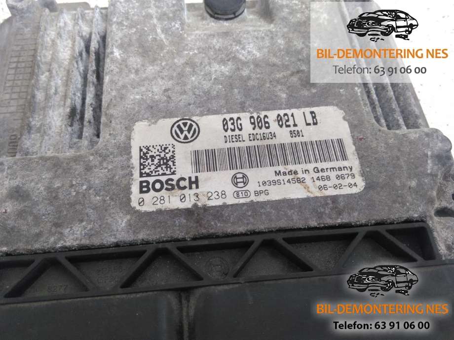 Styreenhet motor til VW Touran 2007-2010 (Type I, Fase 2)  (03G906021|)