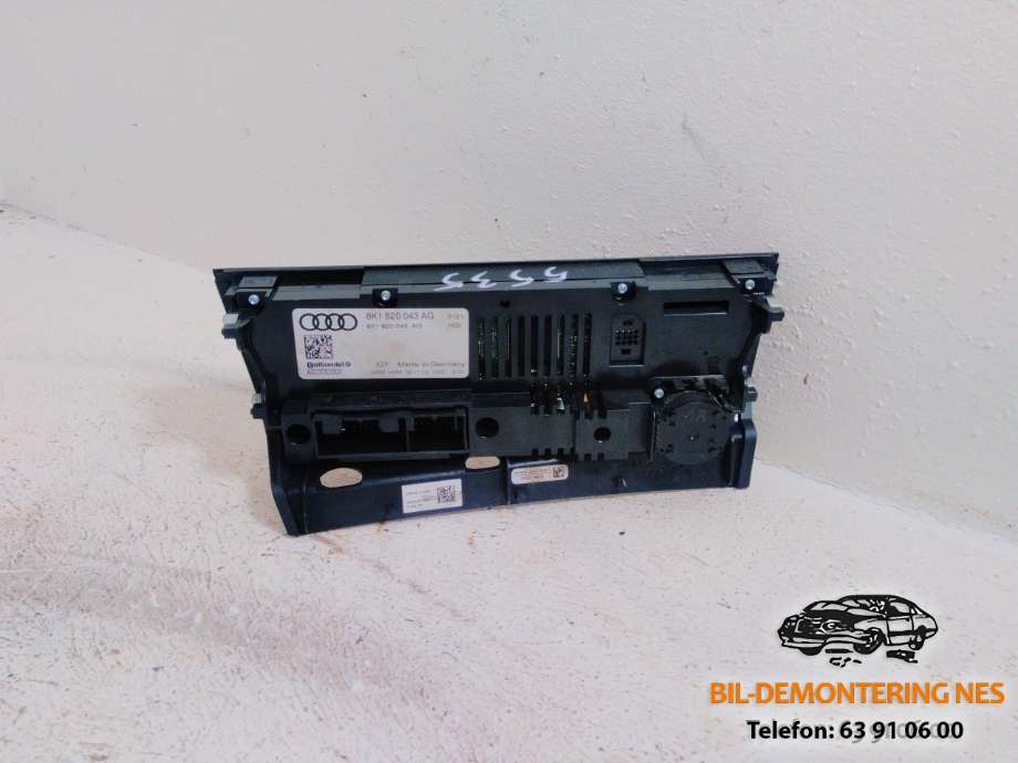Varmeapparat betjening til Audi A4, Allroad 2009-2016 (Type I) (B8) (B8) (8K1820043|)