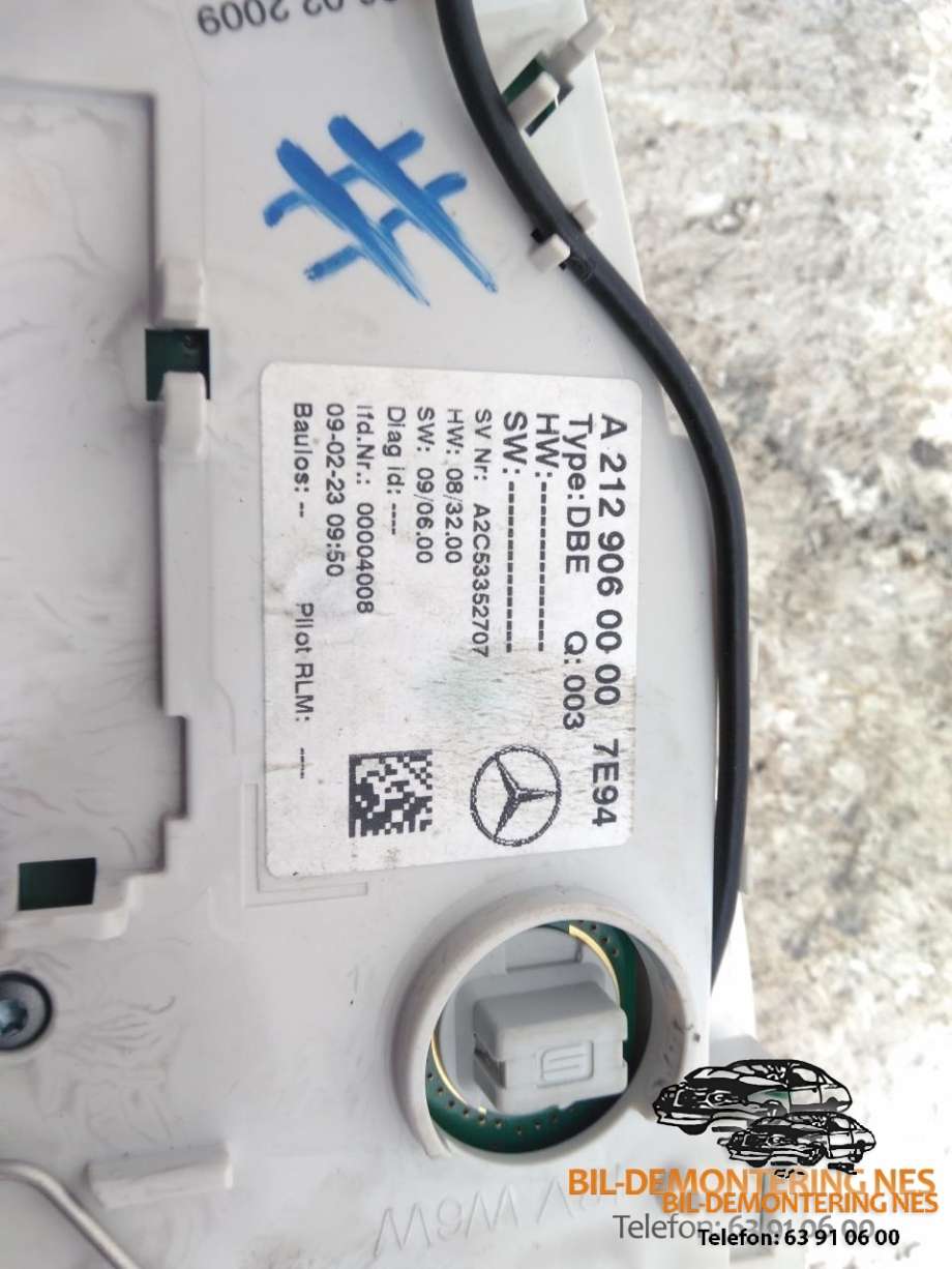 Taklyspanel til Mercedes E-Klasse 2009-2013 (Fase 1) (W212) (W212) (A2129060000|)