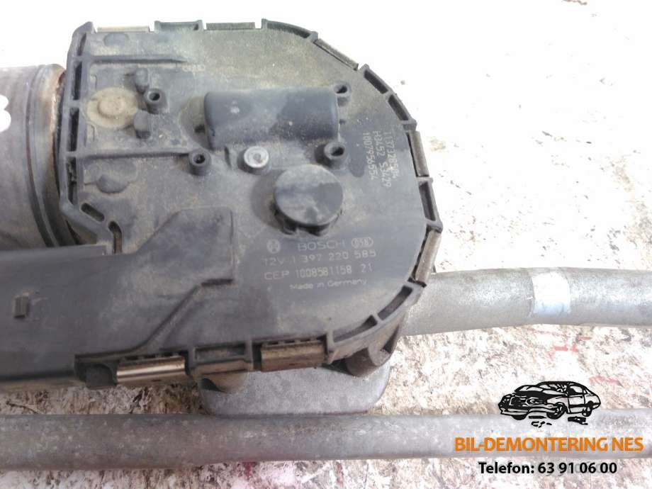 Viskermotor frontrute komplett m/overføring til Audi Q5 2008-2012 (Type I, Fase 1)  (BOSCH|1397220585|3397021187|)