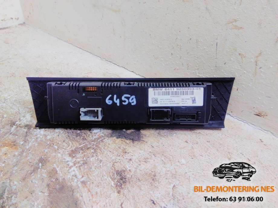 Varmeapparat betjening til BMW 3-Serie 2005-2011 (E90/E91/E92/E93) (E90/E91/E92/E93) (64119250393-01|)