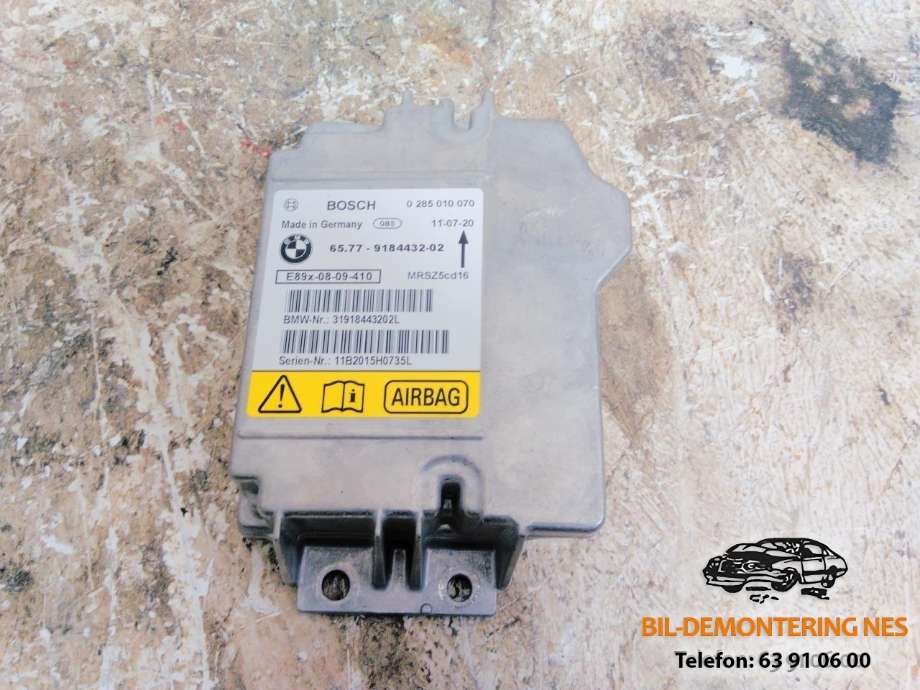 Airbag elektronikk til BMW 3-Serie, 2005-2011 (E90/E91/E92/E93) (E90/E91/E92/E93) (BOSCH|0285010070)