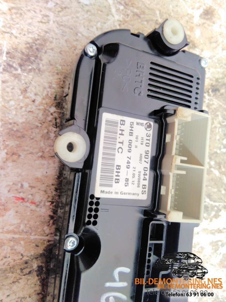 Varmeapparat betjening til Škoda Octavia 2009-2013 (Type II, Fase 2)  (3T0907044|)