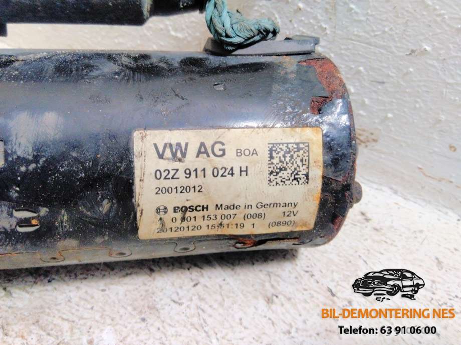 Starter diesel til VW Caddy 2010-2015 (Type III, Fase 2)  (BOSCH|02Z911024H|)