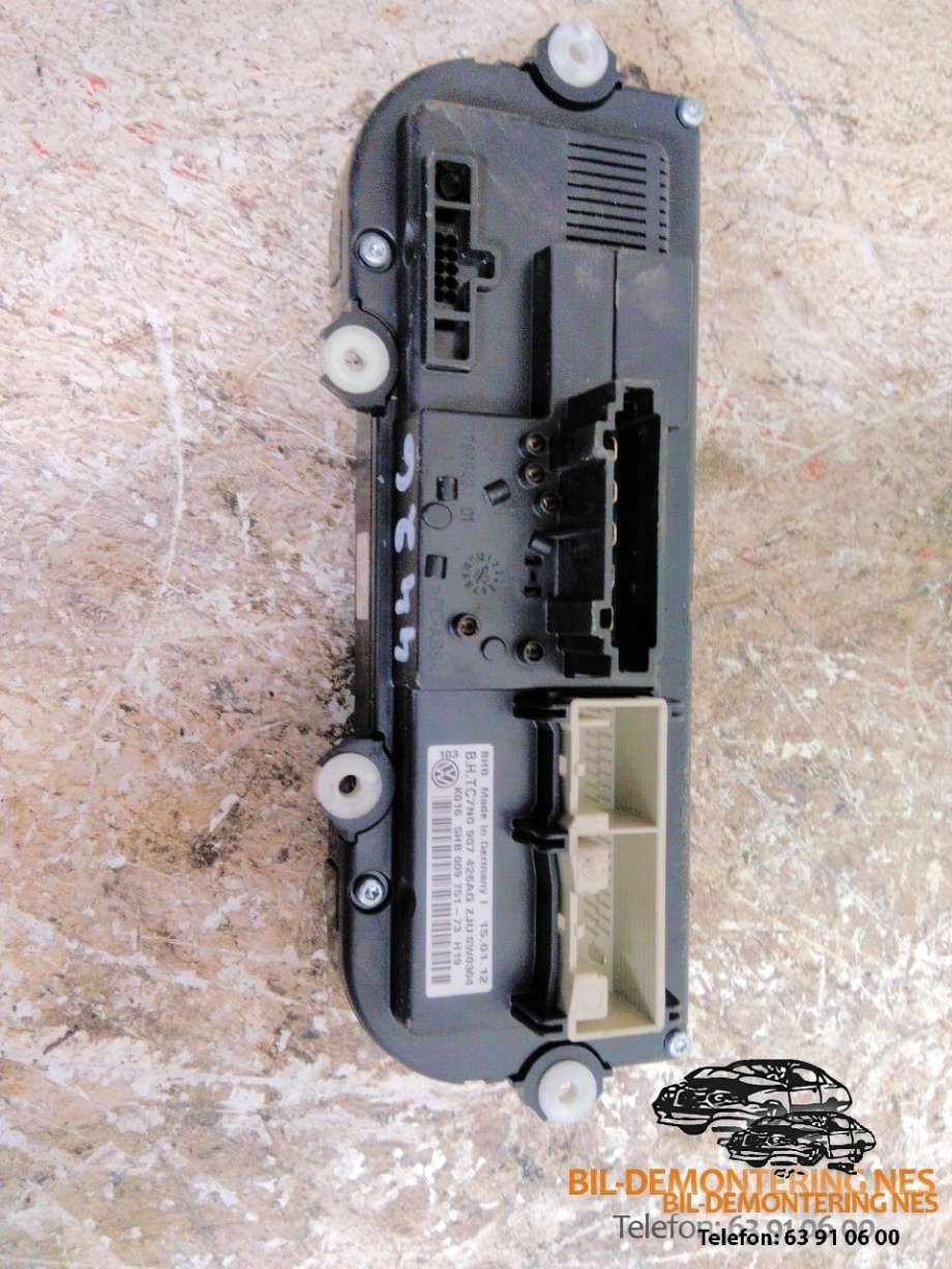 Varmeapparat betjening til VW Caddy 2010-2015 (Type III, Fase 2)  (7N0907426AQ|)