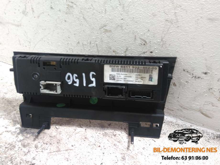 Varmeapparat betjening til BMW X1 2009-2015 (E84) (E84) (64119221852-05|)