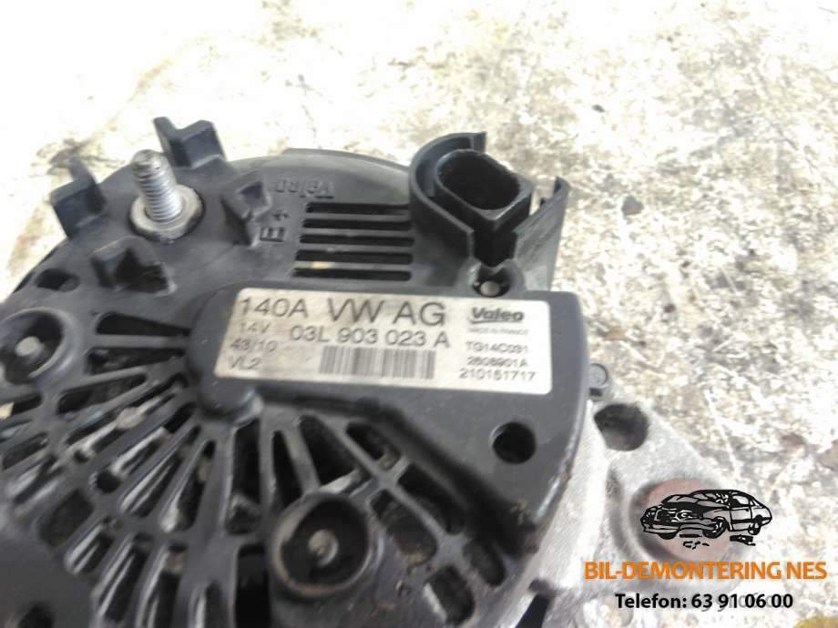 Dynamo diesel til VW Golf VI 2008-2012  (VALEO|03L903023A|)
